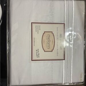 Mellanni White Bed Sheet Set
